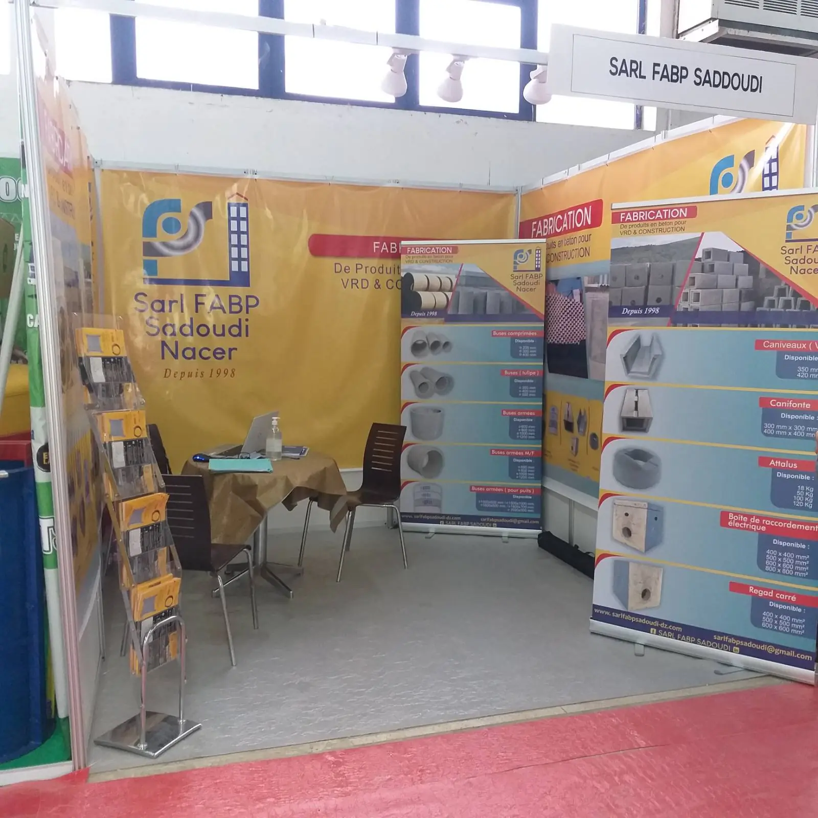 Stand FABP Sadoudi en salon professionnel
